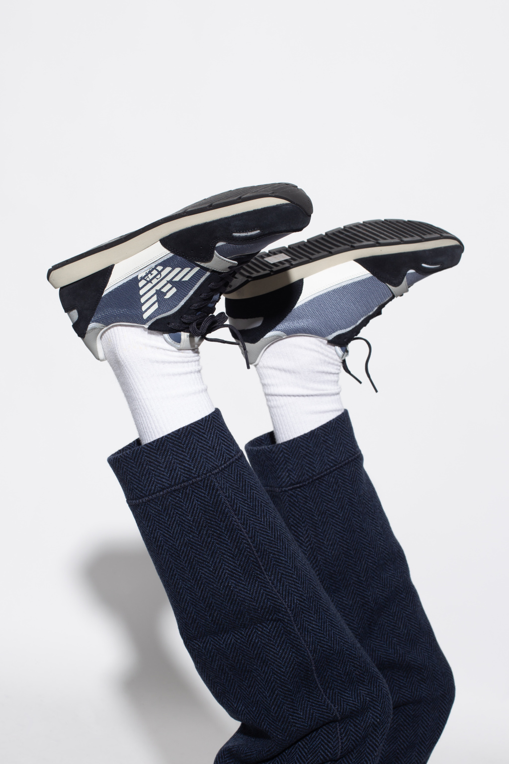 Sneakers with logo Emporio Armani - SchaferandweinerShops WF